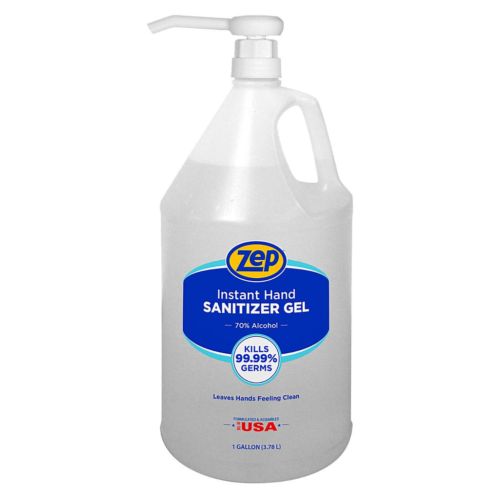 Instant Hand Sanitizer Gel 70% Alcohol 1 Gallon Case of 4 Pump Included Z371774
