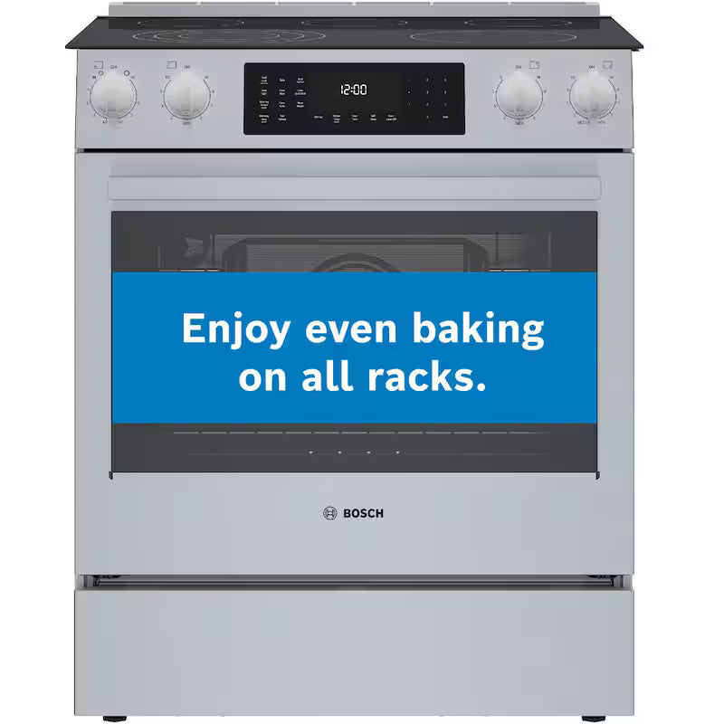 30 in. 4.6 cu. ft. Slide-In Electric Range with Self Cleaning Convection Oven in Stainless Steel W560923
