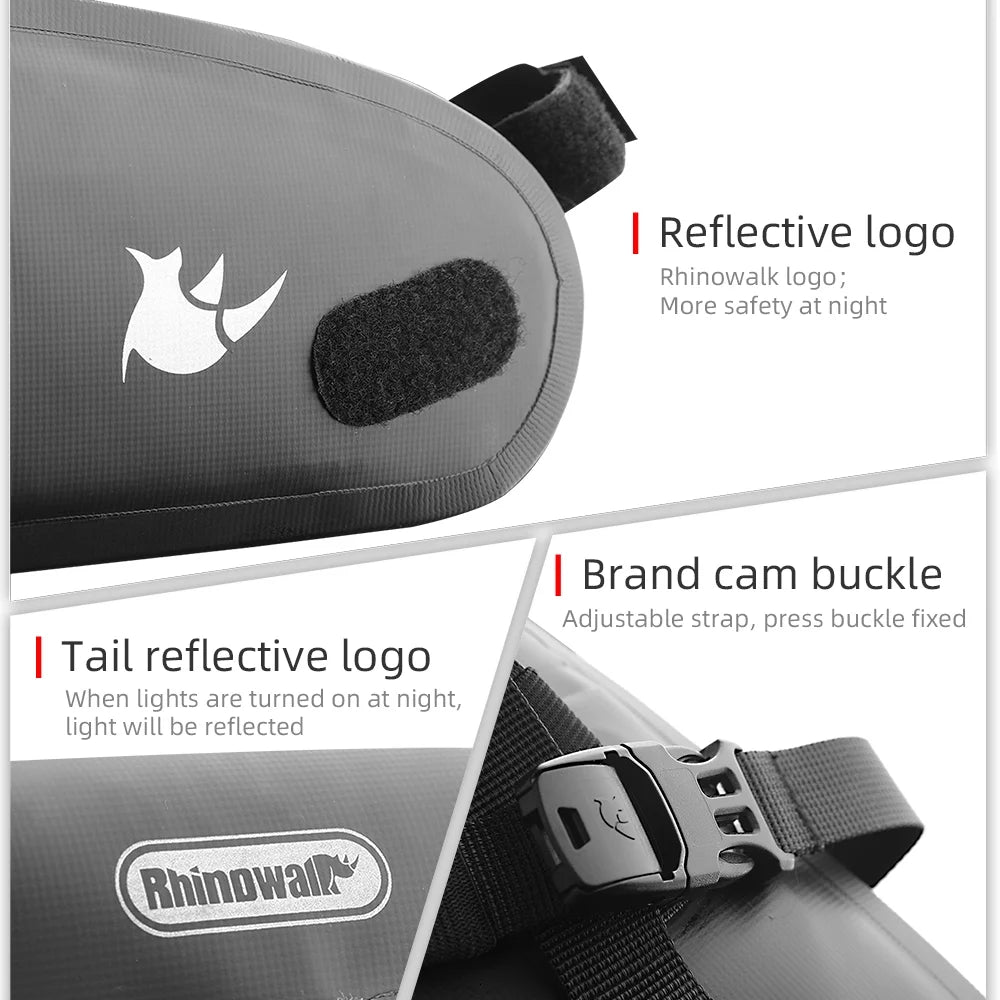 Waterproof Bike Saddle Bag, 4L Cycling Tail Bag E7295