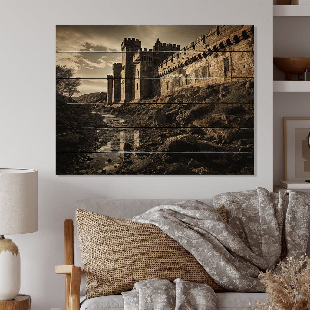 Natural Pine Wood Architecture Print I486365