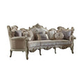 Fabric Antique Pearl Poly Resin Sofa with 8 Pillows S901897