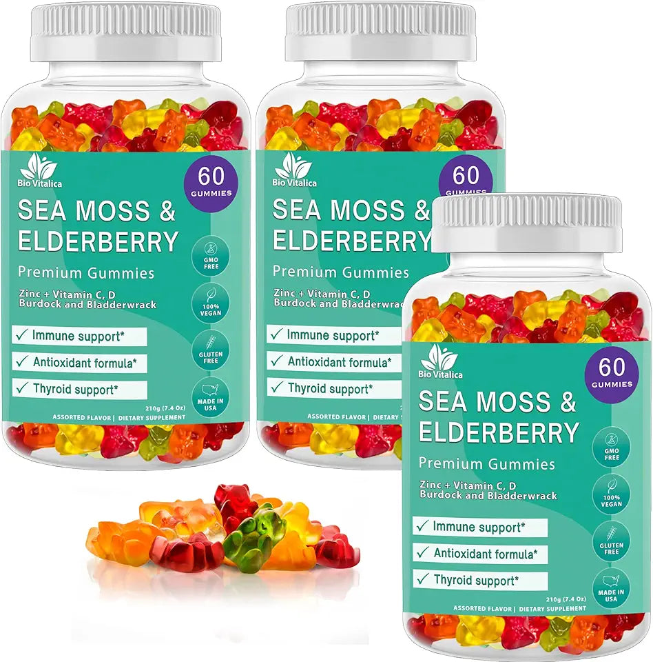 Sea Moss Elderberry Gummies G1312