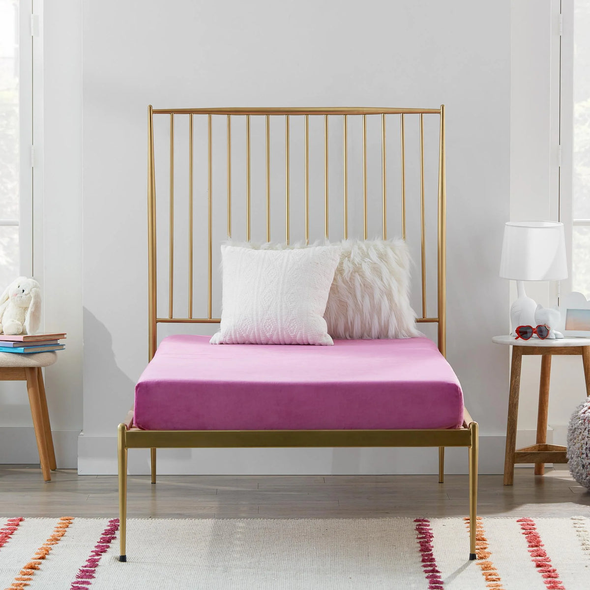 Blue Twin Gel Memory Foam Kids Mattress E764690