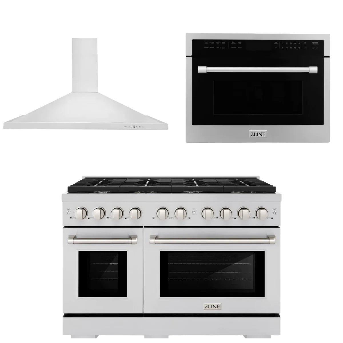 48 Gas Range, Range Hood and Microwave Oven R512313