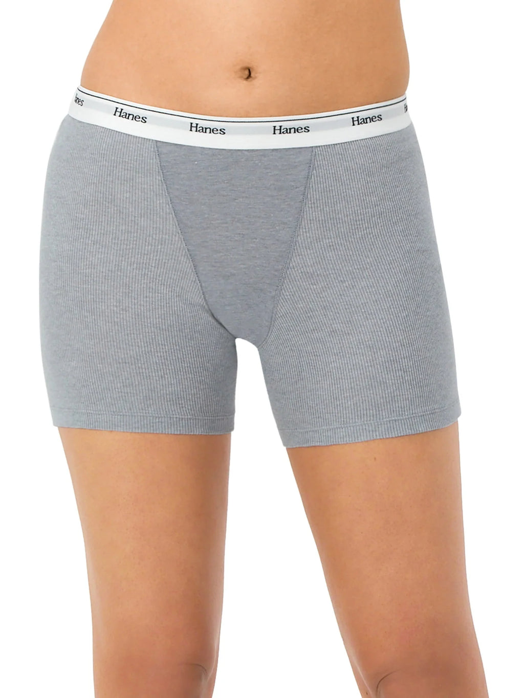 Breathable Cotton Stretch Mid-Thigh Boxer Brief Underwear 4-Pack S681099