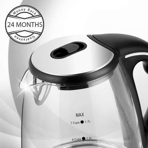 1500W 1.8 Quarts Electric Kettle with Borosilicate V987