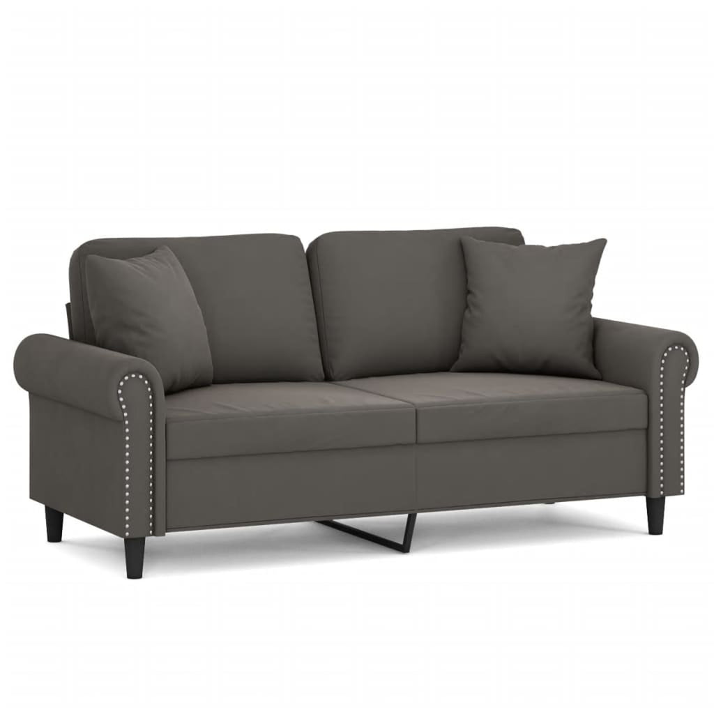 2-Seater Sofa Dark Gray 55.1" N2730