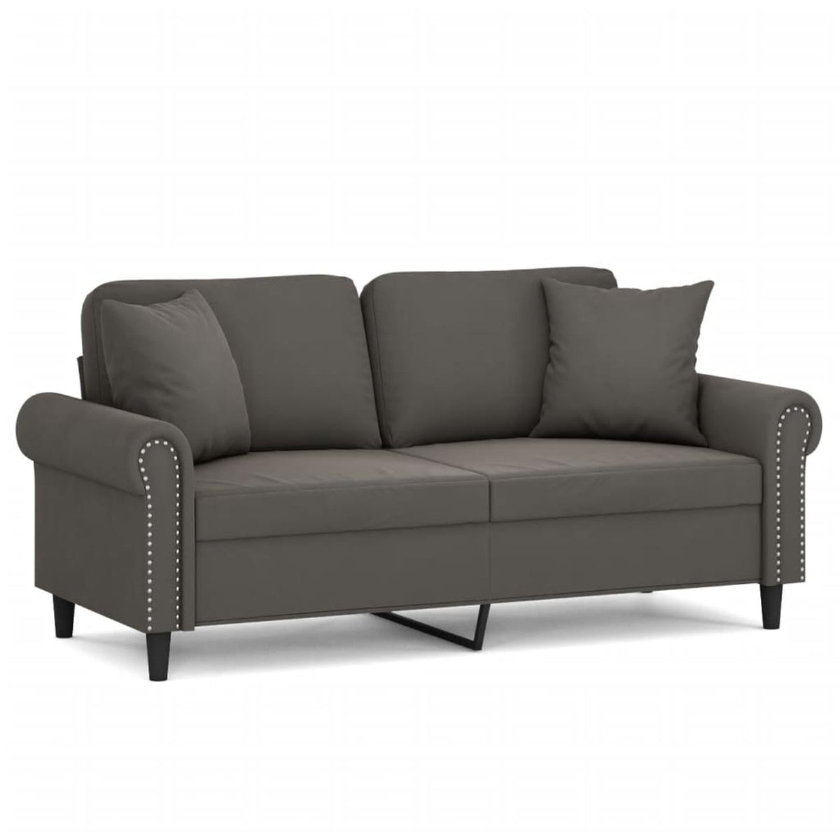 2-Seater Sofa Dark Gray 55.1" N2730