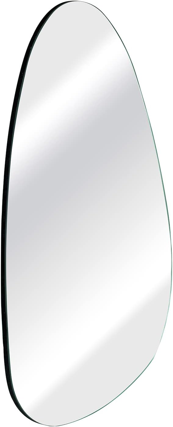 Irregular 20 x 33 Inch Wall Mounted Frameless Mirror F320