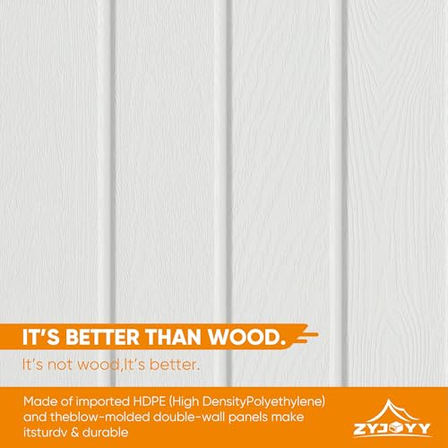 Light Grey HDPE Resin Outdoor Storage Shed A429