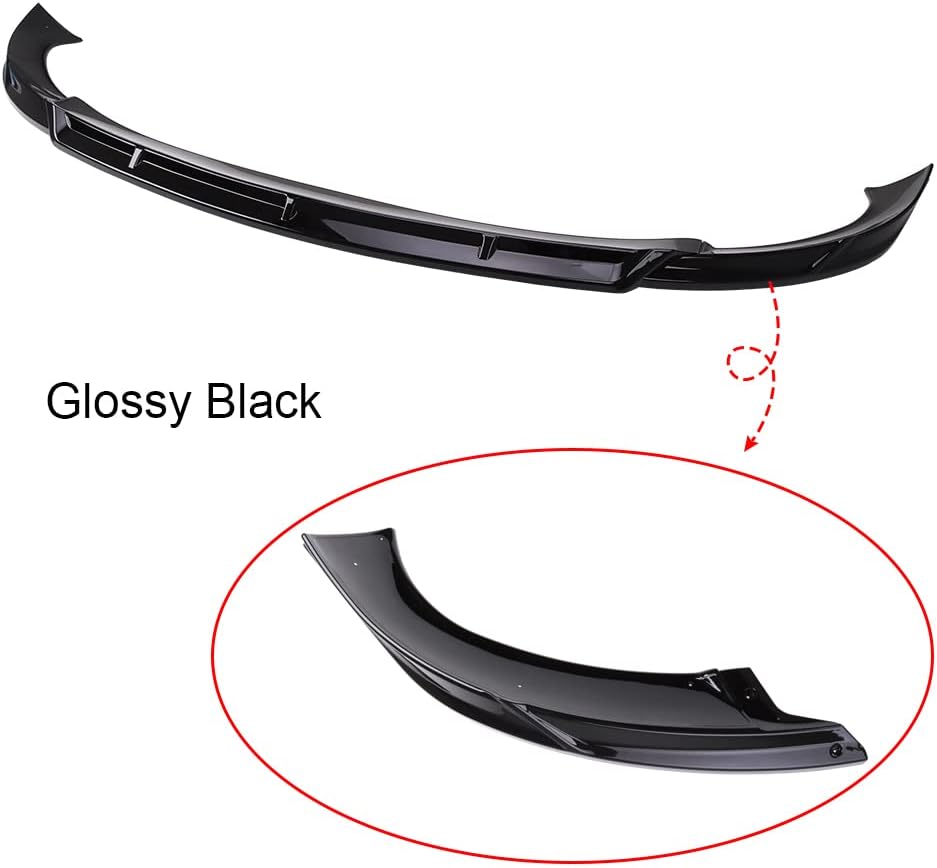 Glossy Black Front Bumper Lip Splitter for Tesla Model Y U455
