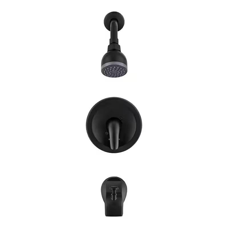 Single-Handle Tub and Shower Faucet in Matte Black P836