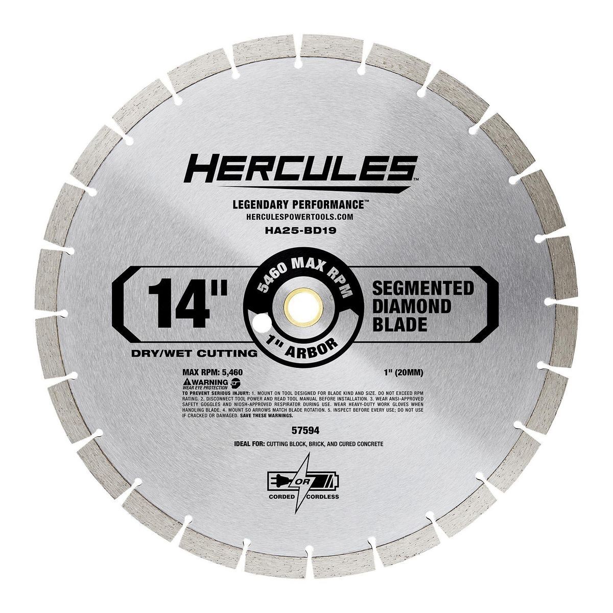 14 in. Segmented Diamond Blade N355646