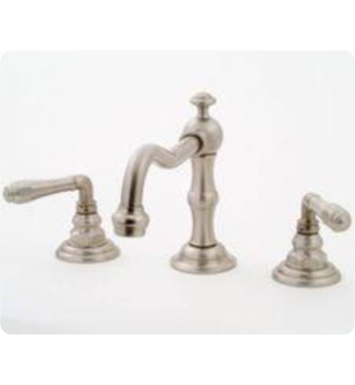 Black Widespread Hex Lever Handle Bathroom Sink Faucet Y485746