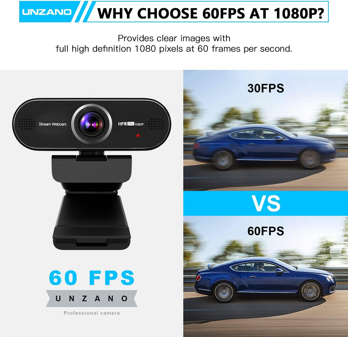 4K Webcam with Remote Control, Auto-Focus 120° Wide Angle, Dual Noise Reduction Mics X80904
