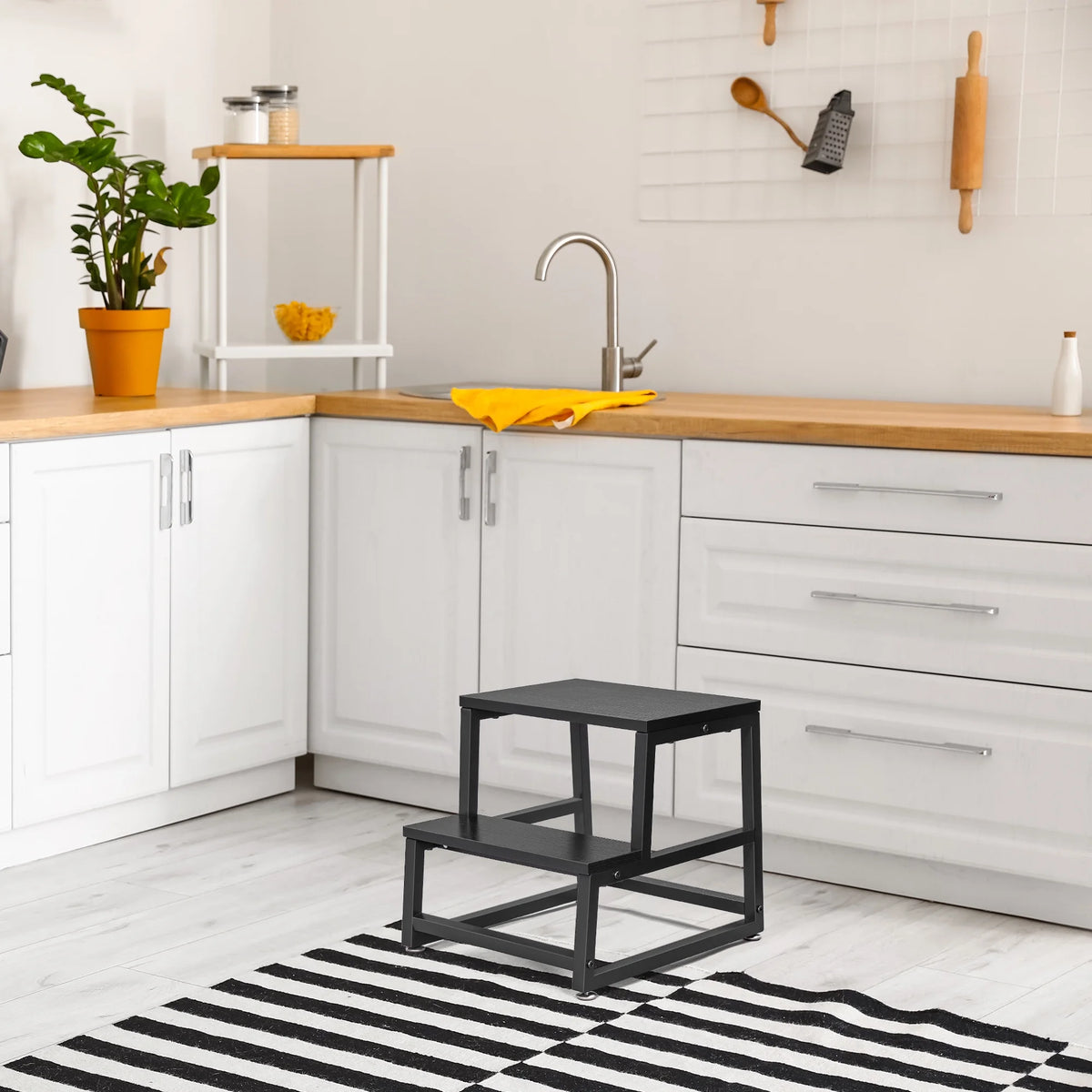 Wooden 2 Step Stool D326699