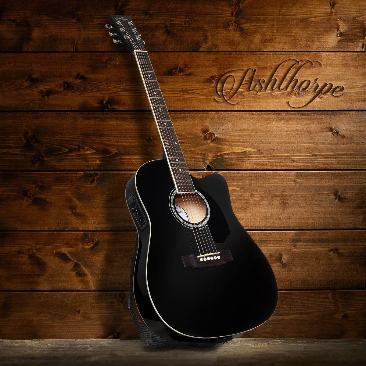 Brown Cutaway Acoustic-Electric Guitar Package Z278120