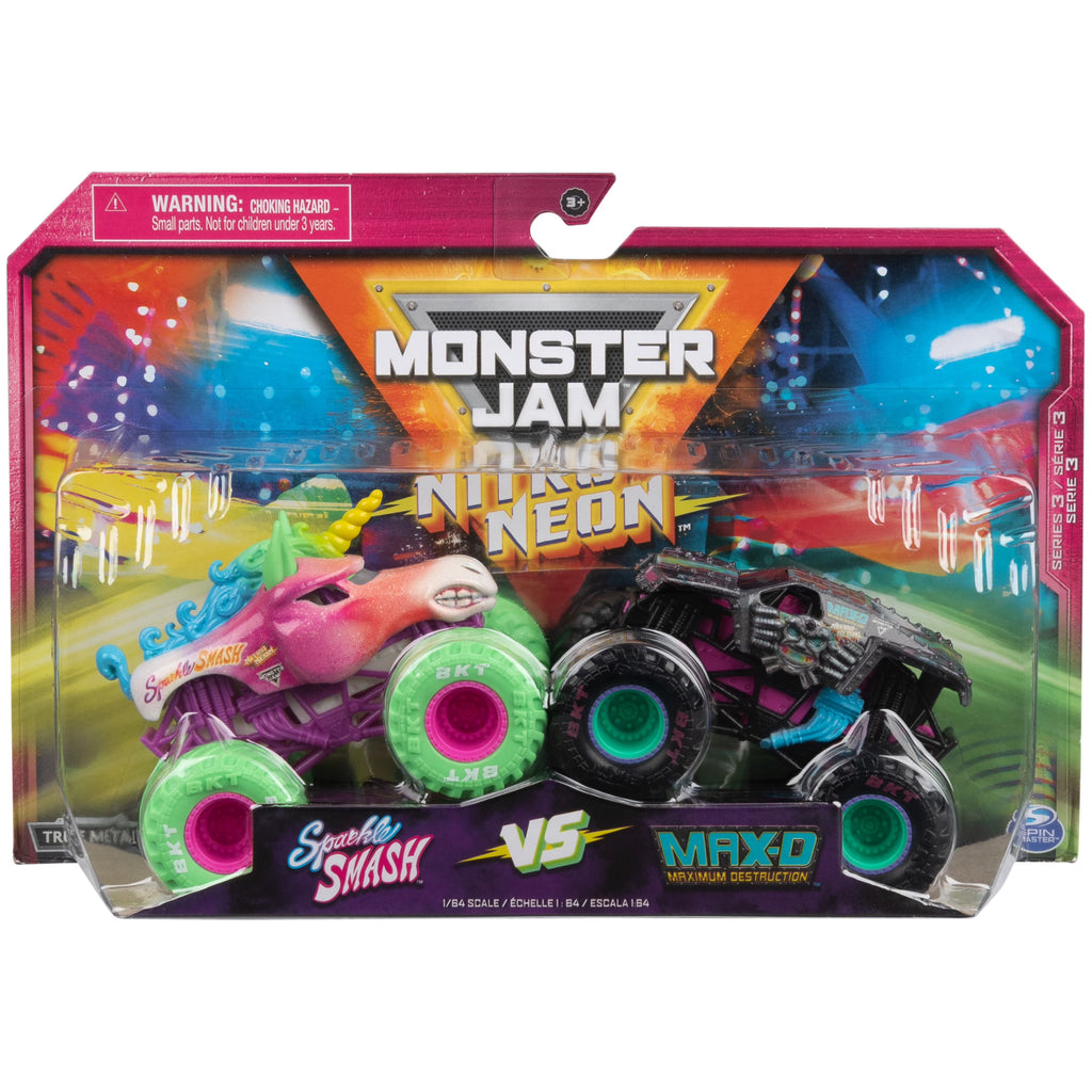 2-Pack Neon 1:64 Monster Trucks Y118267