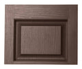Brown Raised Panel Vinyl Exterior Shutters 2-Pack C38208
