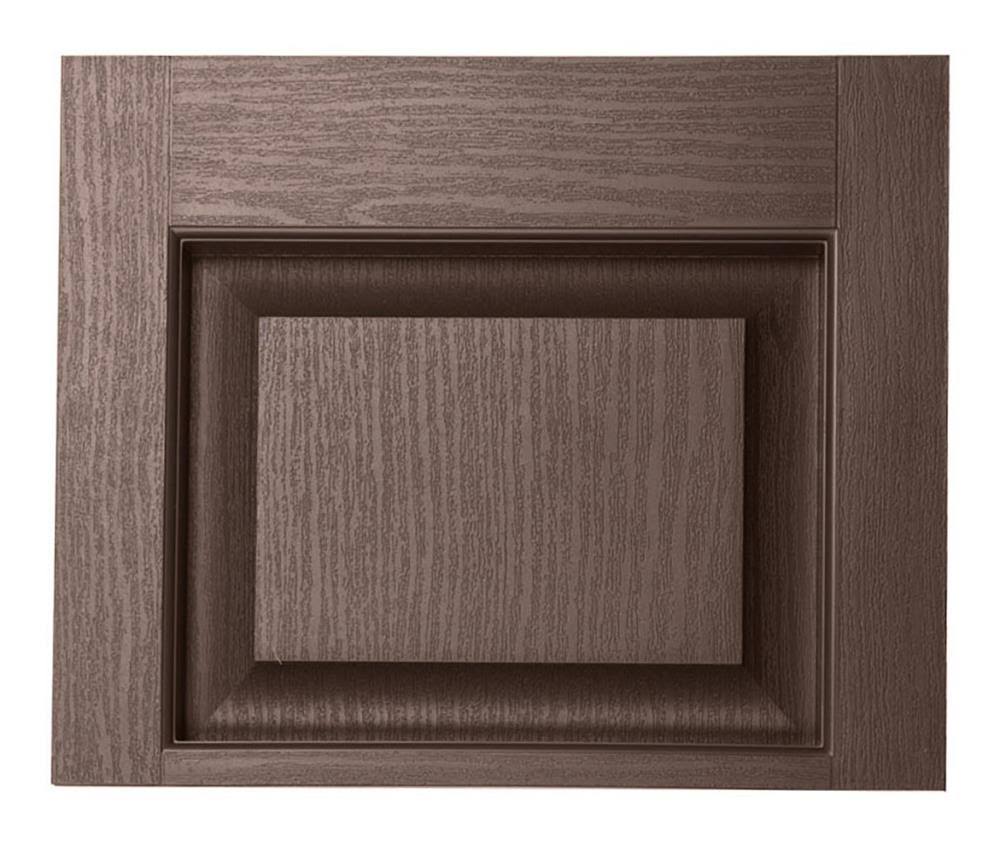 Brown Raised Panel Vinyl Exterior Shutters 2-Pack C38208