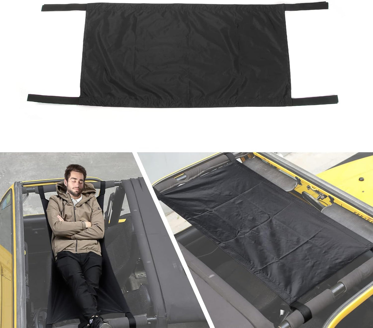 Car Roof Hammock Cargo Net Sunshade Pack of 2 F50181