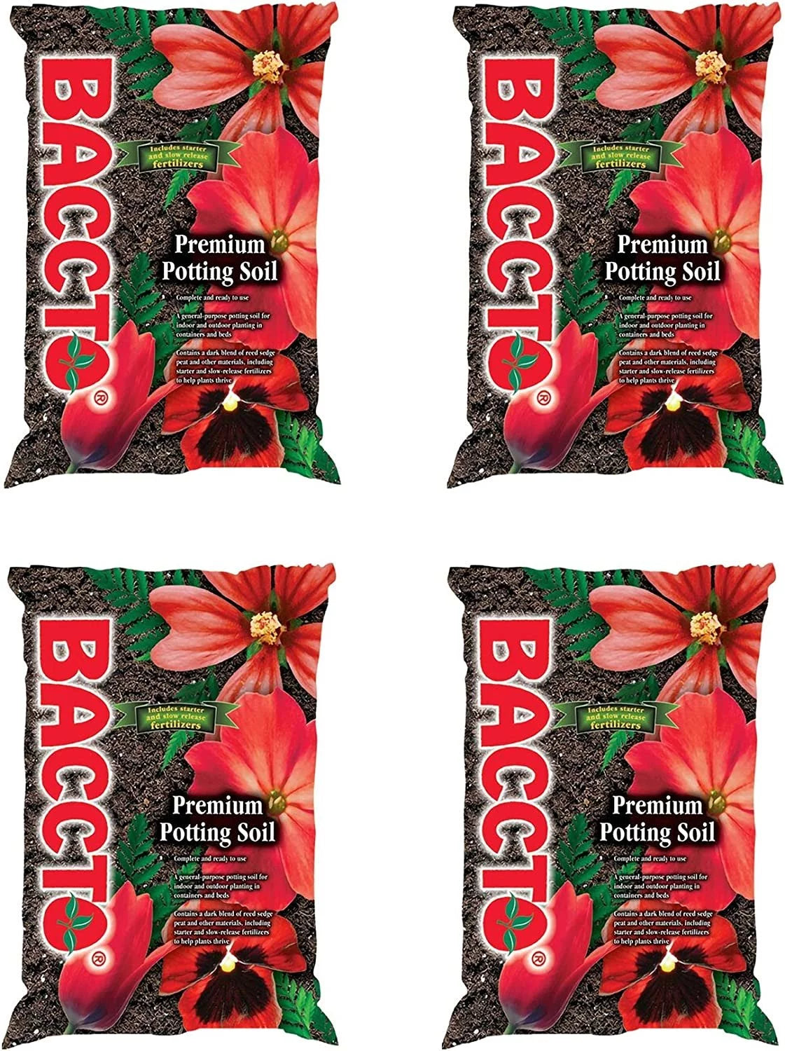 Premium Potting Soil 25-Pound Four Pack J858