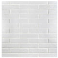 White 2-3/8 in. x 9-1/2 in. Porcelain Floor and Wall Tile B43000