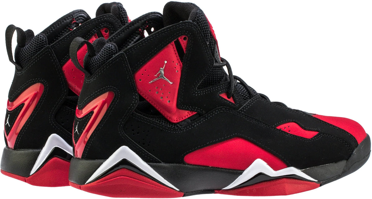 Men True Flight Black Chrome-University Red Size 8.5 US J3450