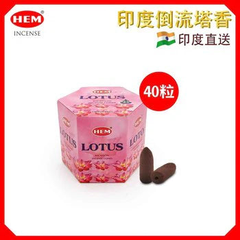 40 pcs Natural Indian Handmade Backflow Incense Cones H621858