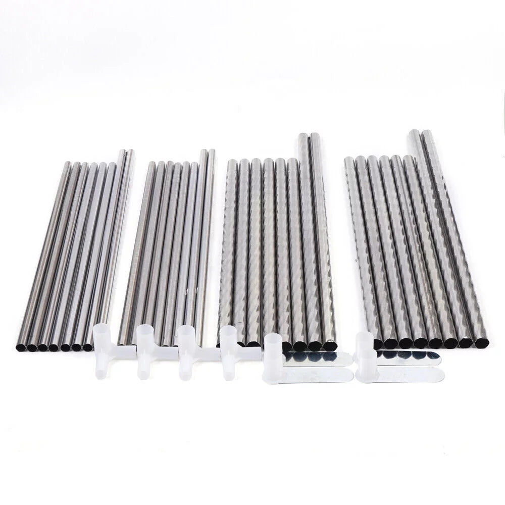Detachable Silver Stainless Steel Bedding Canopy Frame L883288