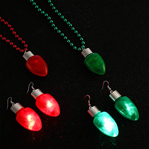 Light-up Bulb Earrings and Bulb Necklaces Z499177