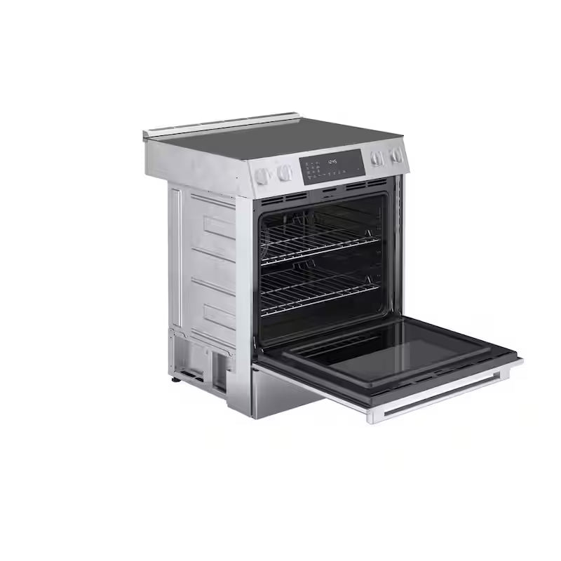 30 in. 4.6 cu. ft. Slide-In Electric Range with Self Cleaning Convection Oven in Stainless Steel W560923
