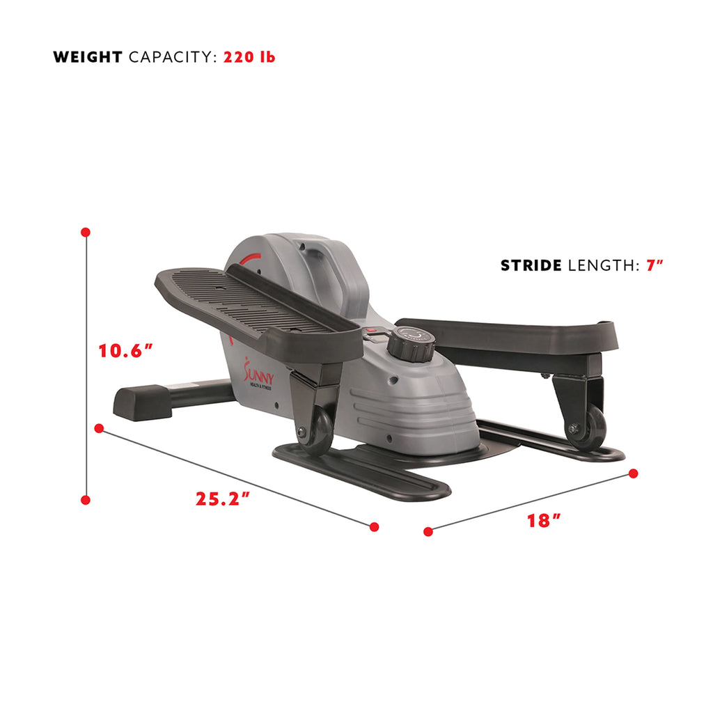 Compact Magnetic Standing Elliptical Machine with Handlebars L294685