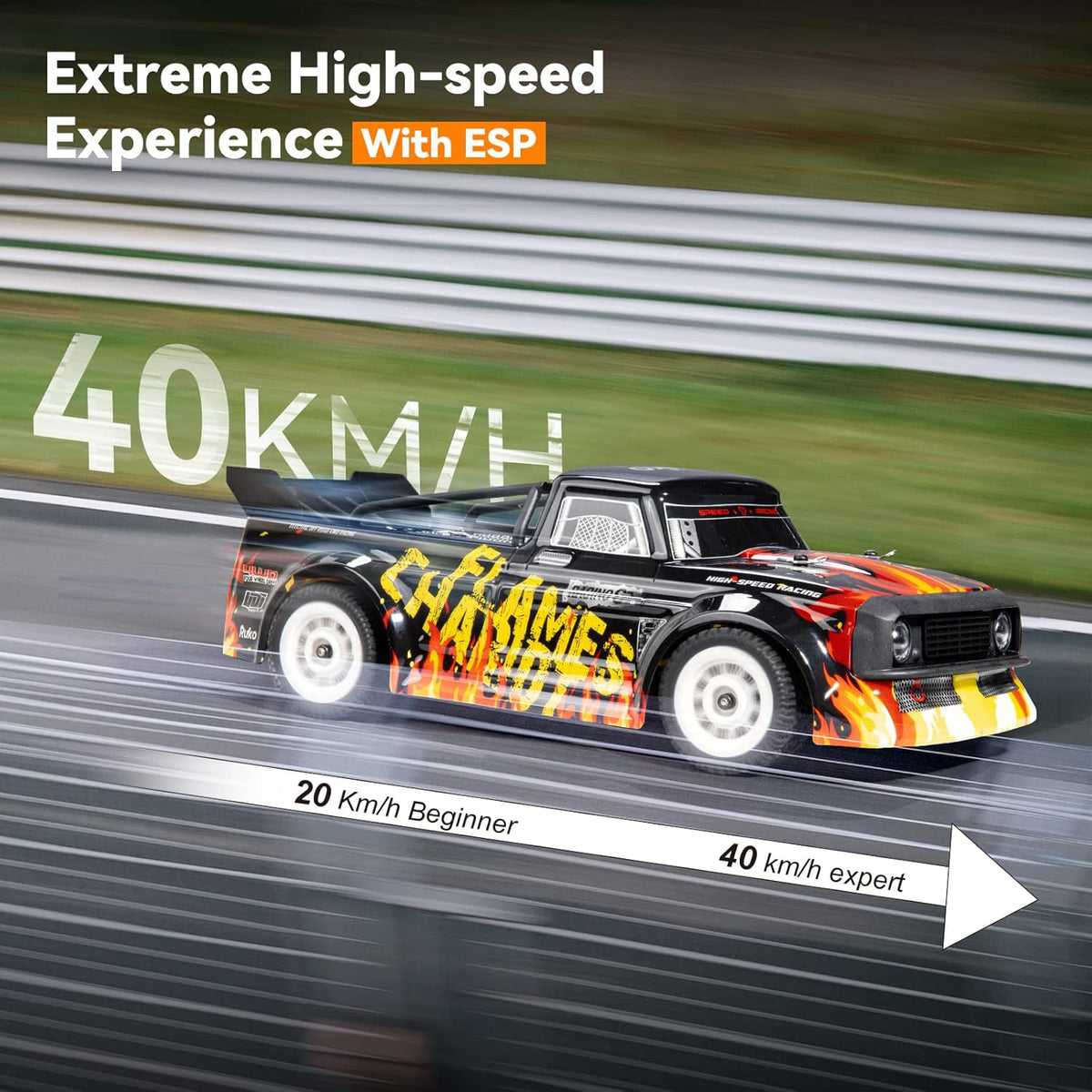 1/16 2.4Ghz 4WD RC Rally Racing Car with Headlights Y464