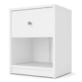 White 1 Drawer Nightstand Q7337