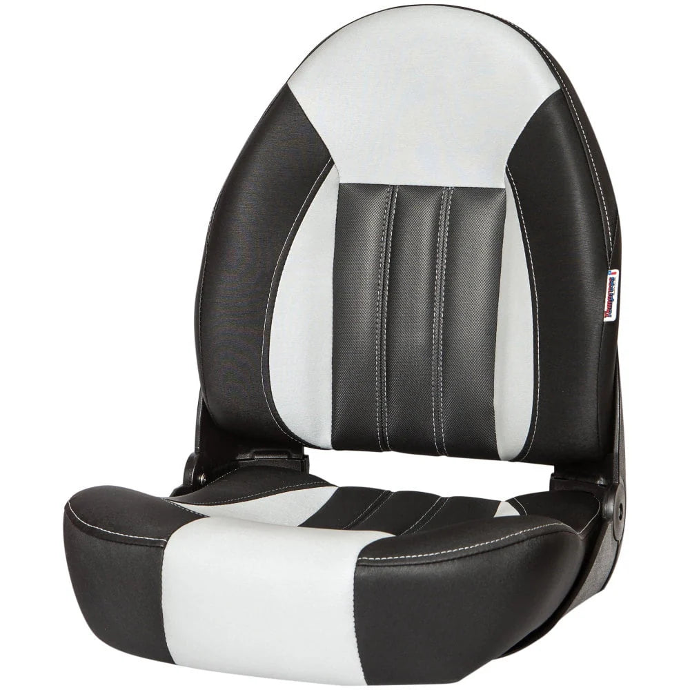 Black Gray Carbon High-Back Boat Seat B73185