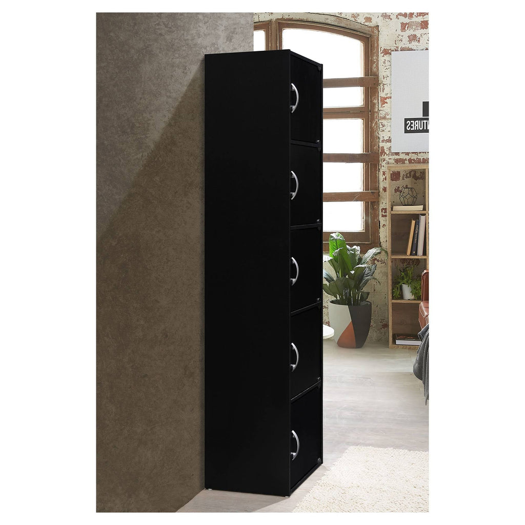 5 Door Black Cabinet S956513