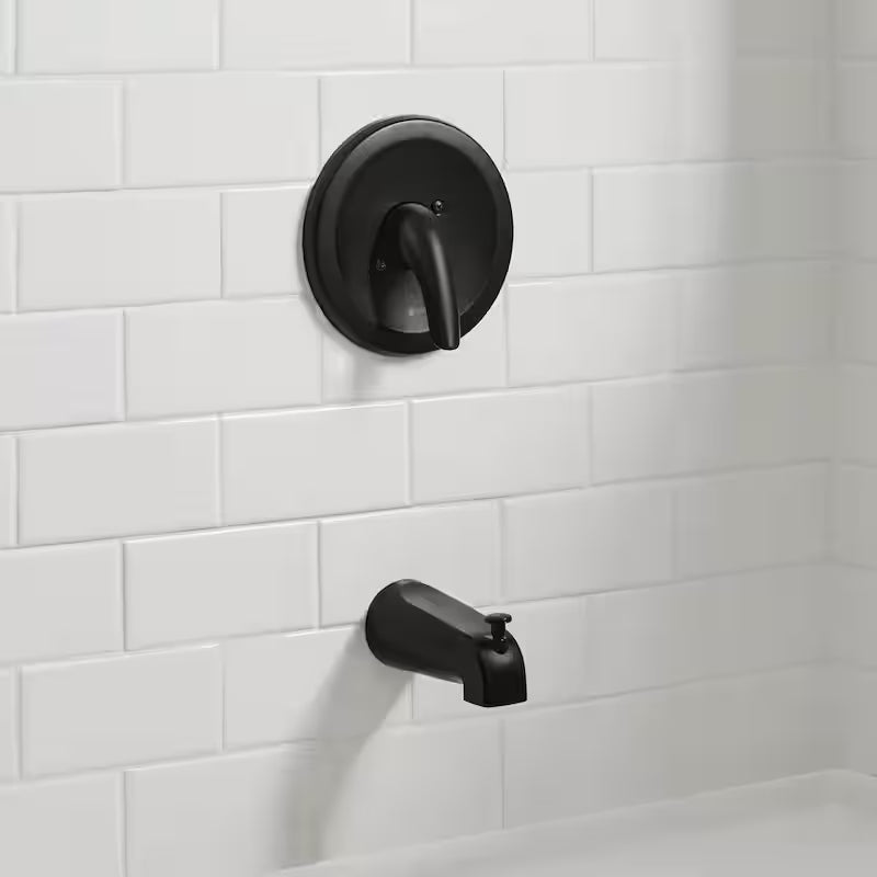 Single-Handle Tub and Shower Faucet in Matte Black P836