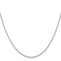 14K White Gold Cable Chain Necklace 16 Inches V9017