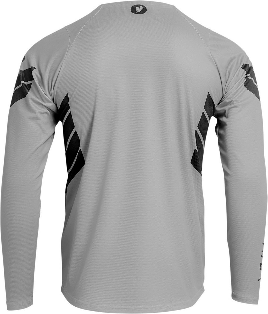 Mens Long Sleeve MTB Mountain Bike Jersey Gray U598087