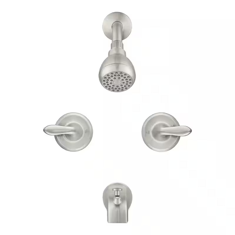 2-Handle 1-Spray Tub and Shower Faucet 1.8 GPM Brushed Nickel F706