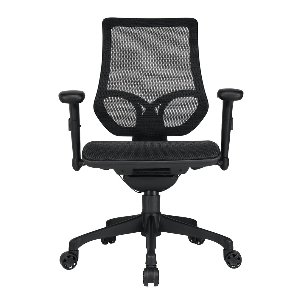 Black Ergonomic Mesh Mid-Back Task Chair C1435