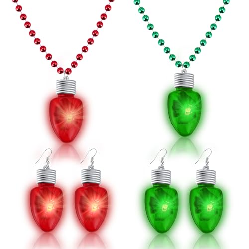 Light-up Bulb Earrings and Bulb Necklaces Z499177