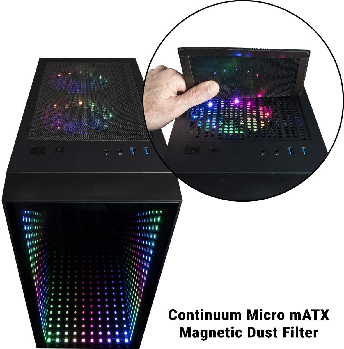 Micro Gaming PC with AMD Ryzen 5 PRO 4650G, 16GB RAM, 512GB NVMe SSD + 1TB HDD, 500W PSU, AC WiFi H850