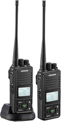 2 Pack UHF Rechargeable Handheld Radio with Earpieces N75989