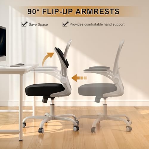 High Back Mesh Ergonomic Office Chair with Flip-up Armrests S352
