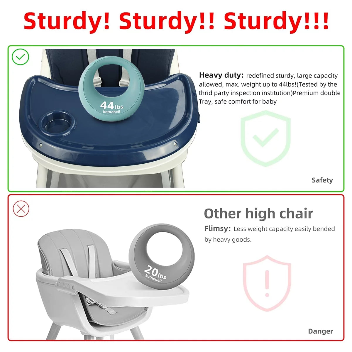 4-in-1 Baby High Chair Blue D519719