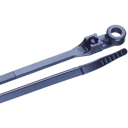 8 inch Black Screw-Down Cable Ties H908