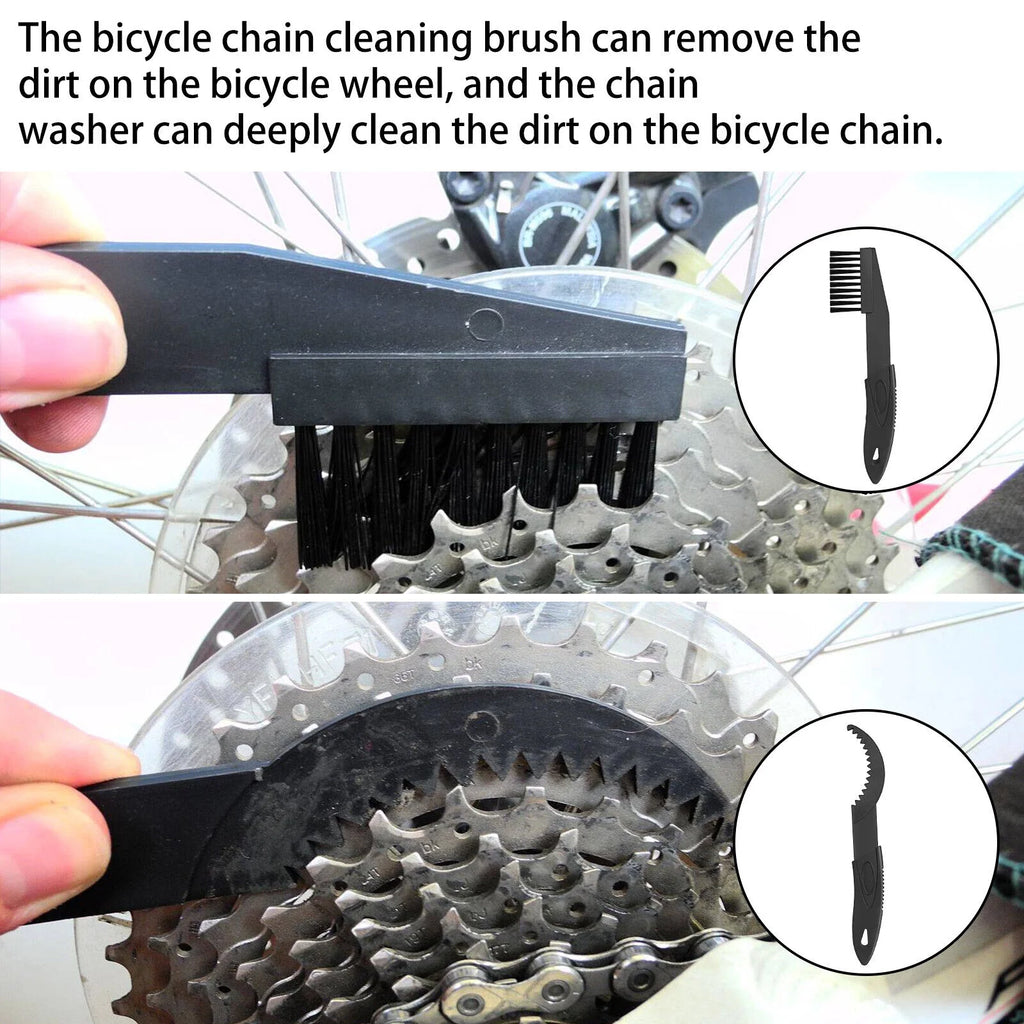 Bicycle Chain Cleaner Cleaning Brush Wheel Kit I801