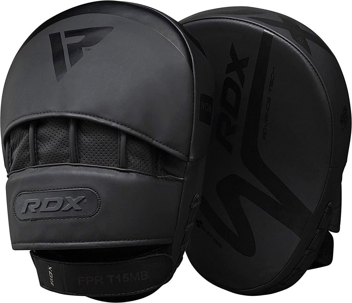 Black Leather Boxing Focus Mitts D814000